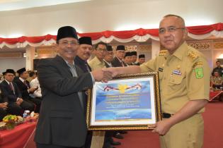 Pemerintah Kabupaten Bengkalis Mendapat Penghargaan Dari Menteri Keuangan