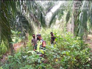 Anggota Danramil 11/Pwk Kandis kembali gelar patroli pengamanan