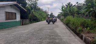 Jelang Pemilihan 9 Desember 2020 anggota Danramil 08/Merbau Gelar Patroli Pengamanan
