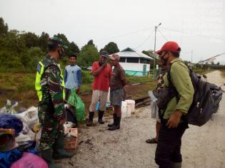 Cegah Penularan Covid, Babinsa Desa Tanjung Padang Gelar Sosialisasi