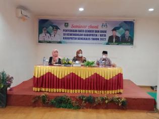 Taja Seminar Penyediaan Data Gender dan Anak di Kawasan Kabupaten Tahun 2022 