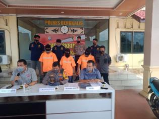 Sat Reskrim Polres Bengkalis Berhasil Ciduk Tiga Orang Pelaku Curas