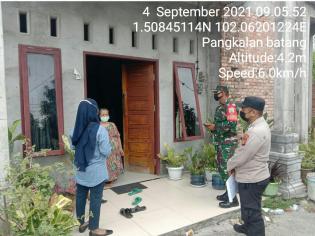 Serka Yanuswar Kembali Terapkan Aturan Prokes di Desa Pangkalan Batang Barat