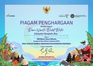 Desa Bukit Batu Kabupaten Bengkalis Jadi Desa Wisata Binaan Kemenparekraf 2023