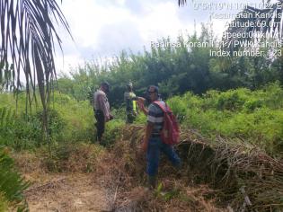 Cegah Kebakaran, Anggota Koramil 11 Kandis Kopda I Ketut B Kembali Lakukan Patroli Karlahut