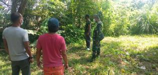 Cegah Titik Api, Babinsa Kelurahan Minas Jaya Gelar Patroli Karlahut Bersama Warga